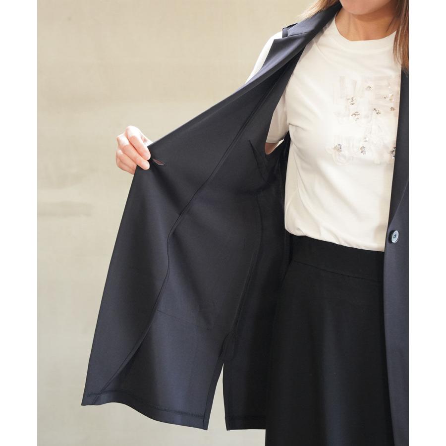 PUPULA（ププラ） ドライジャージィ シングルボタン テーラードベスト