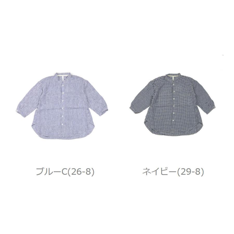 DOMINGO（ドミンゴ） ナチュラルリネンシャツ リネンストライプシャツ
