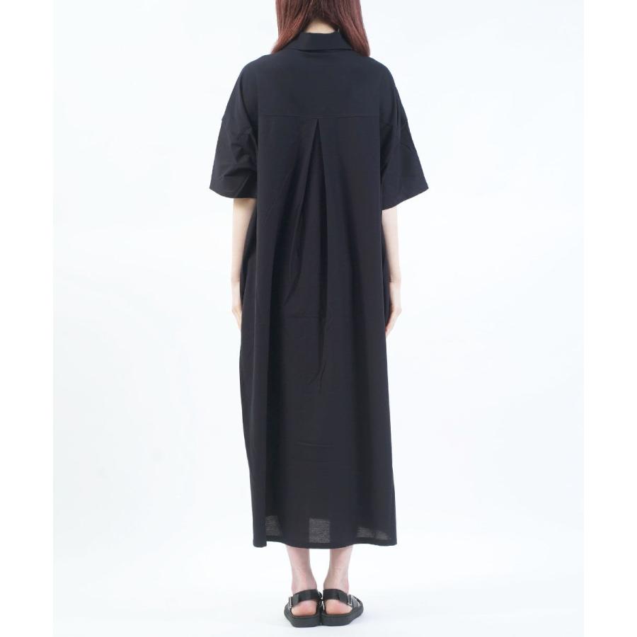 PUPULA（ププラ） コットンレーヨンツイル 半袖 シャツワンピース