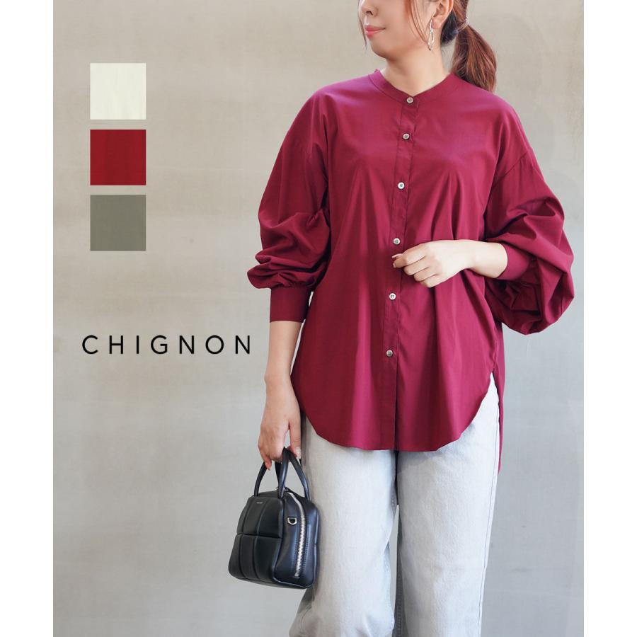 シニヨン ボリュームスリーブシャツ CHIGNON レディース 国内正規品 
