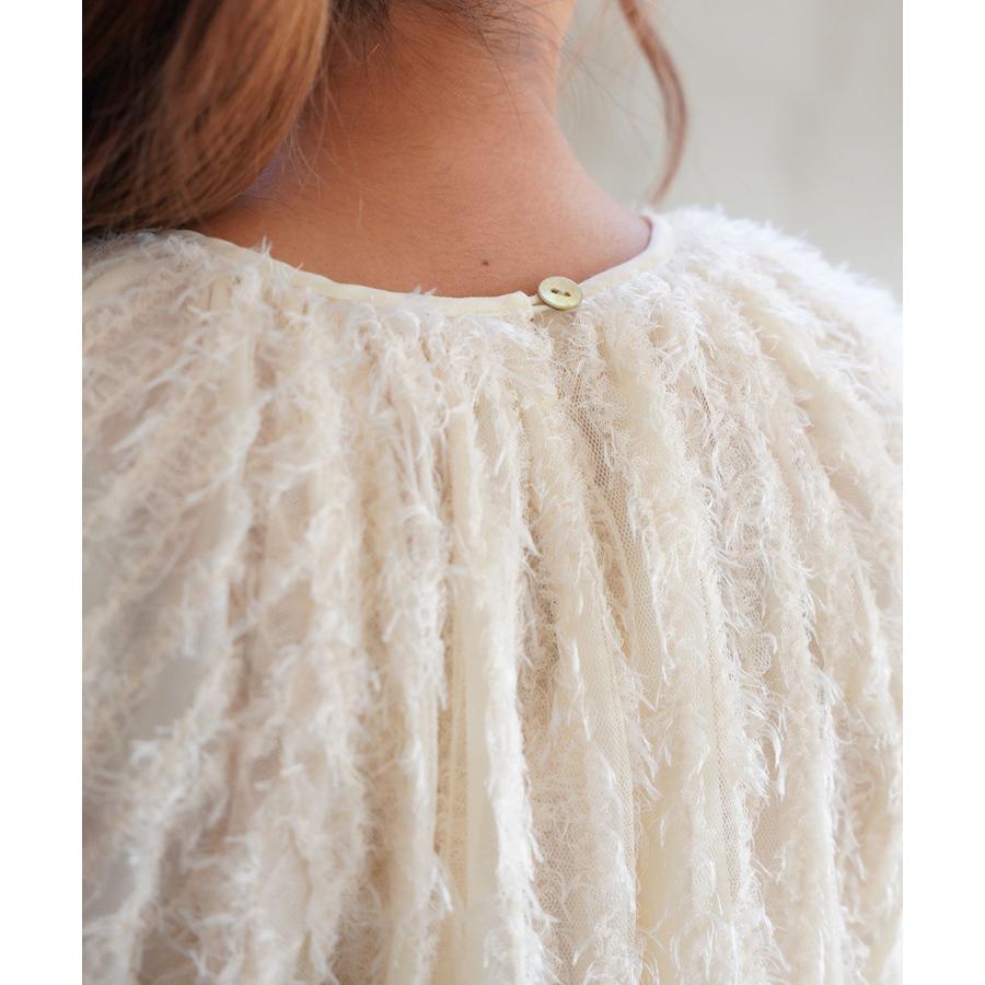 シニヨン フェザーチュールギャザーブラウス CHIGNON 1646-486KK 国内正規品 2025春夏新作 送料無料 シニヨン フェザーチュールギャザーブラウス CHIGNON レディース 国内