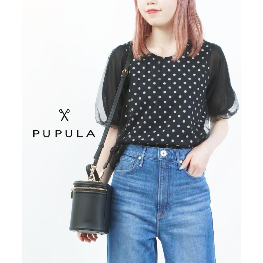 PUPULA（ププラ） ドットチュール プルオーバーブラウス PUPULA 2018春 
