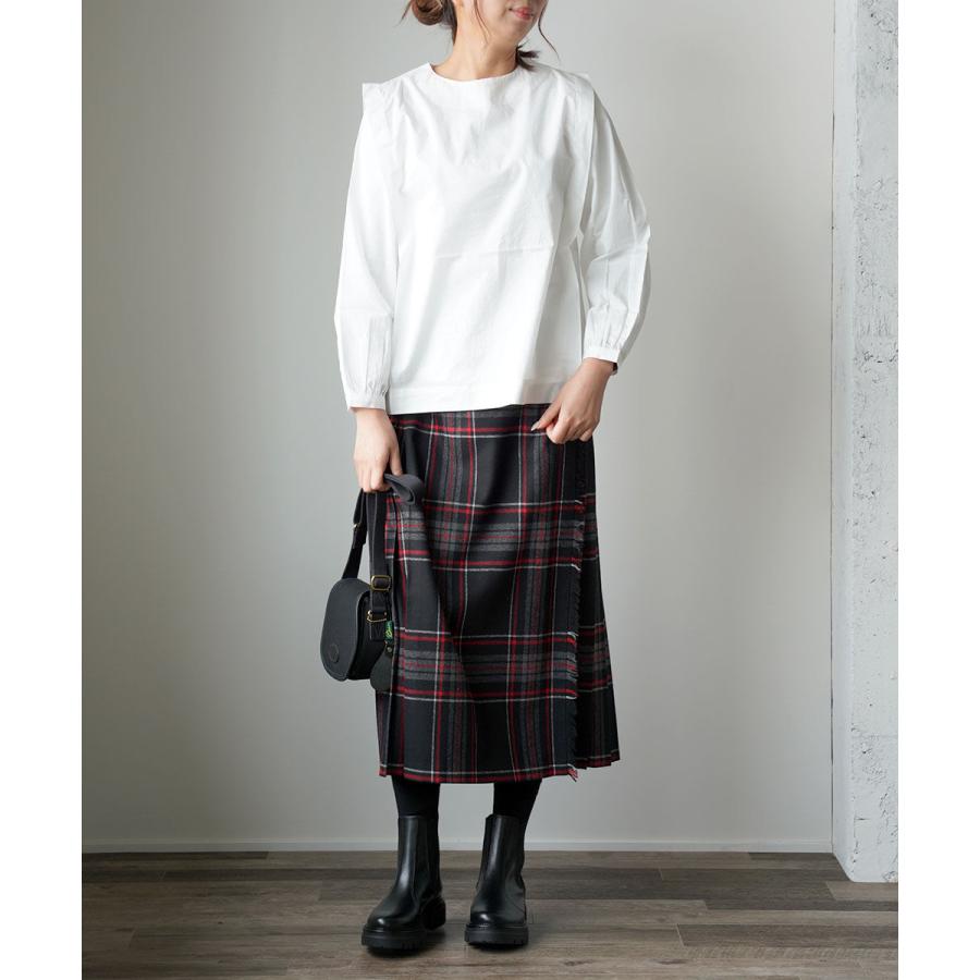 フレンチブル Cion コットン タックショルダーブラウス French Bull