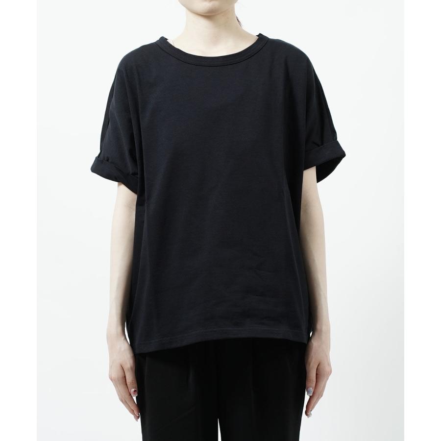 mizuiroind（ミズイロインド） ロールアップスリーブ ドルマンTシャツ
