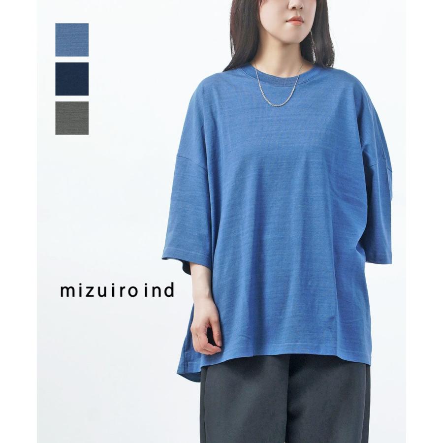 ミズイロインド クルーネックワイドチュニック mizuiro-ind 2026春夏