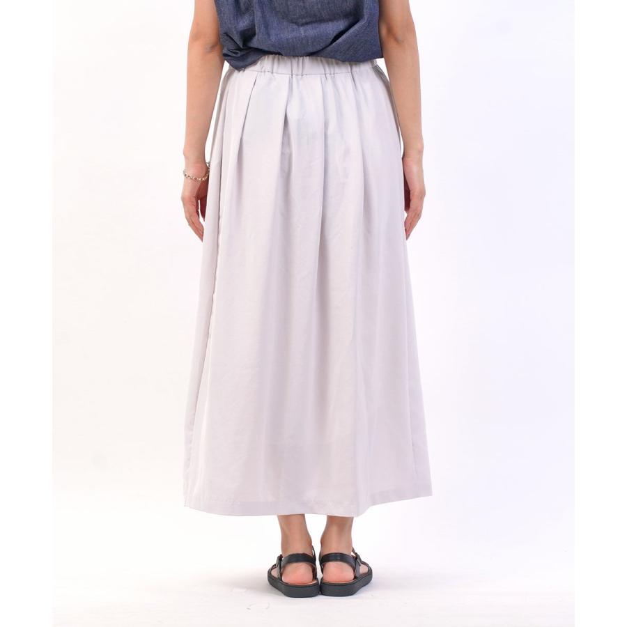 mizuiroind ミズイロインド タック＆ギャザー ロングスカート mizuiro