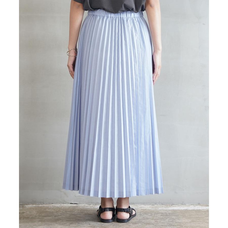 mizuiroind（ミズイロインド） プリーツ ロングスカート レディース