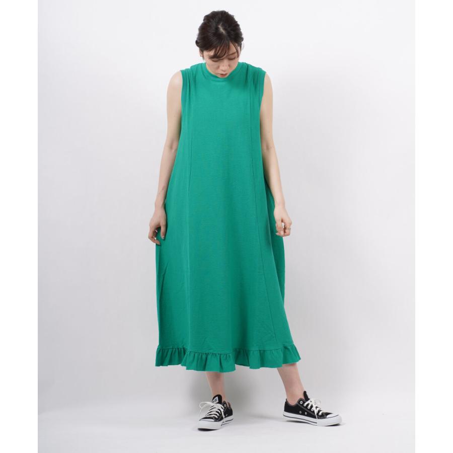 ザ シンゾーン ノースリーブワンピース ロングワンピース FRILL HEM 