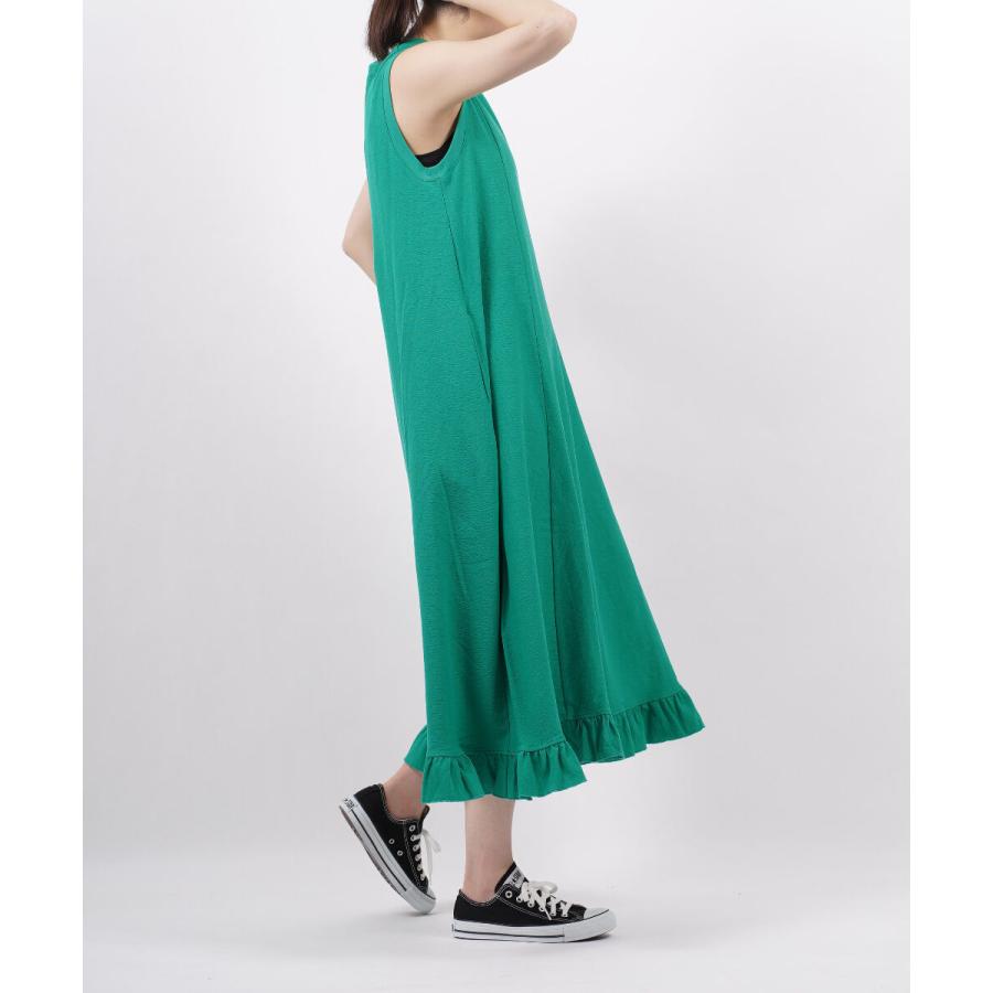 ザ シンゾーン ノースリーブワンピース ロングワンピース FRILL HEM  