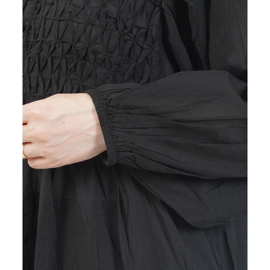 Pont de Chalons（ポンデシャロン） インド綿ハンドスモッキング