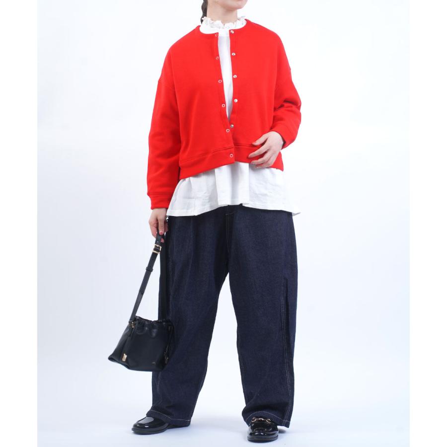 新品未使用PONT DE CHALONS裏起毛ドロップ　スナップカーディガン Pont de Chalons（ポンデシャロン） NEWドロップスナップカーディガン