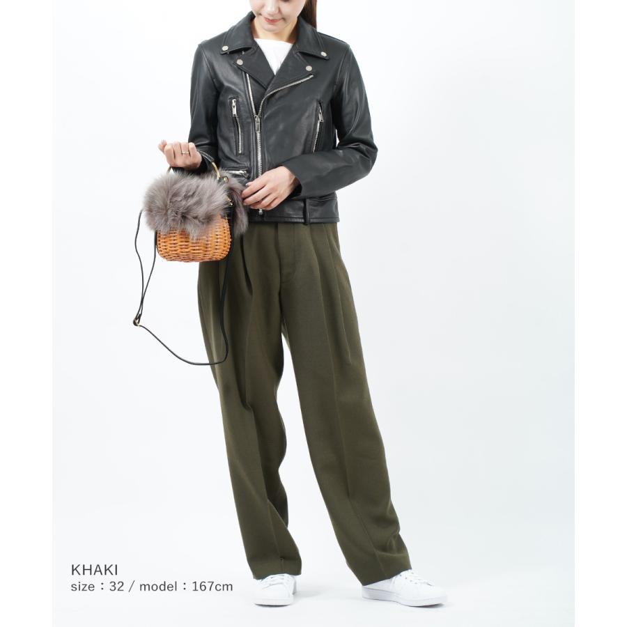 ザ シンゾーン スラックスパンツ ハイウエストパンツ WOOL TOMBOY 