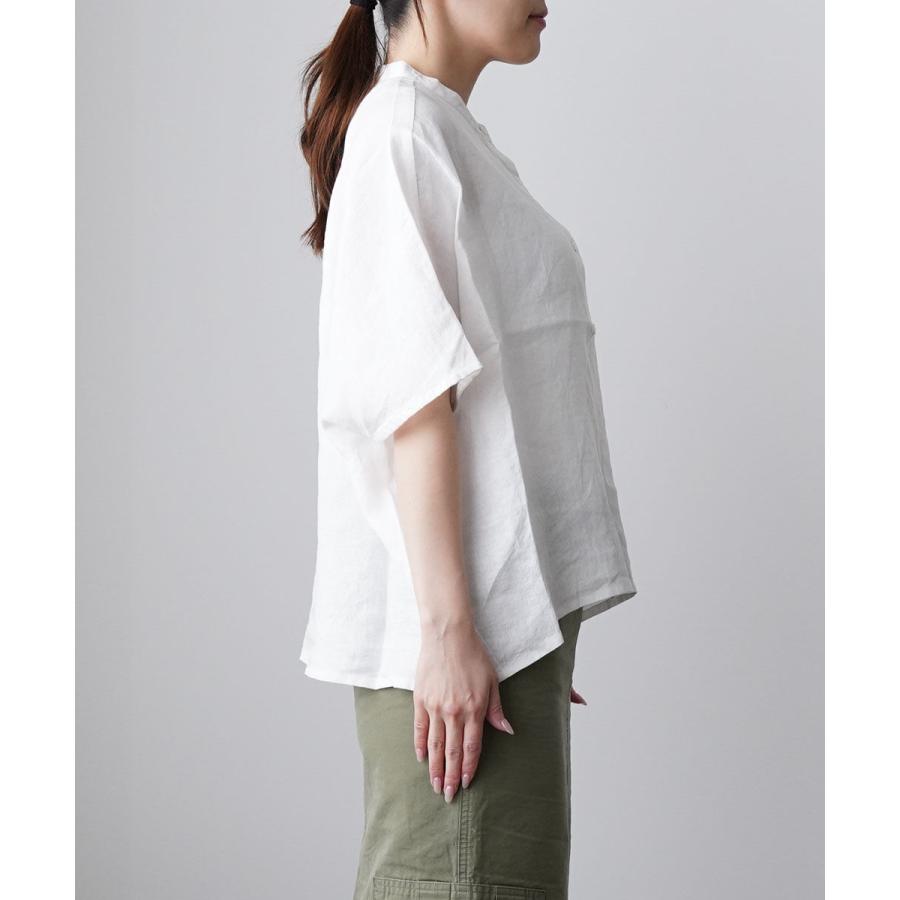 HEAVENLY（ヘブンリー） リネン スタンドカラー ドルマンシャツ