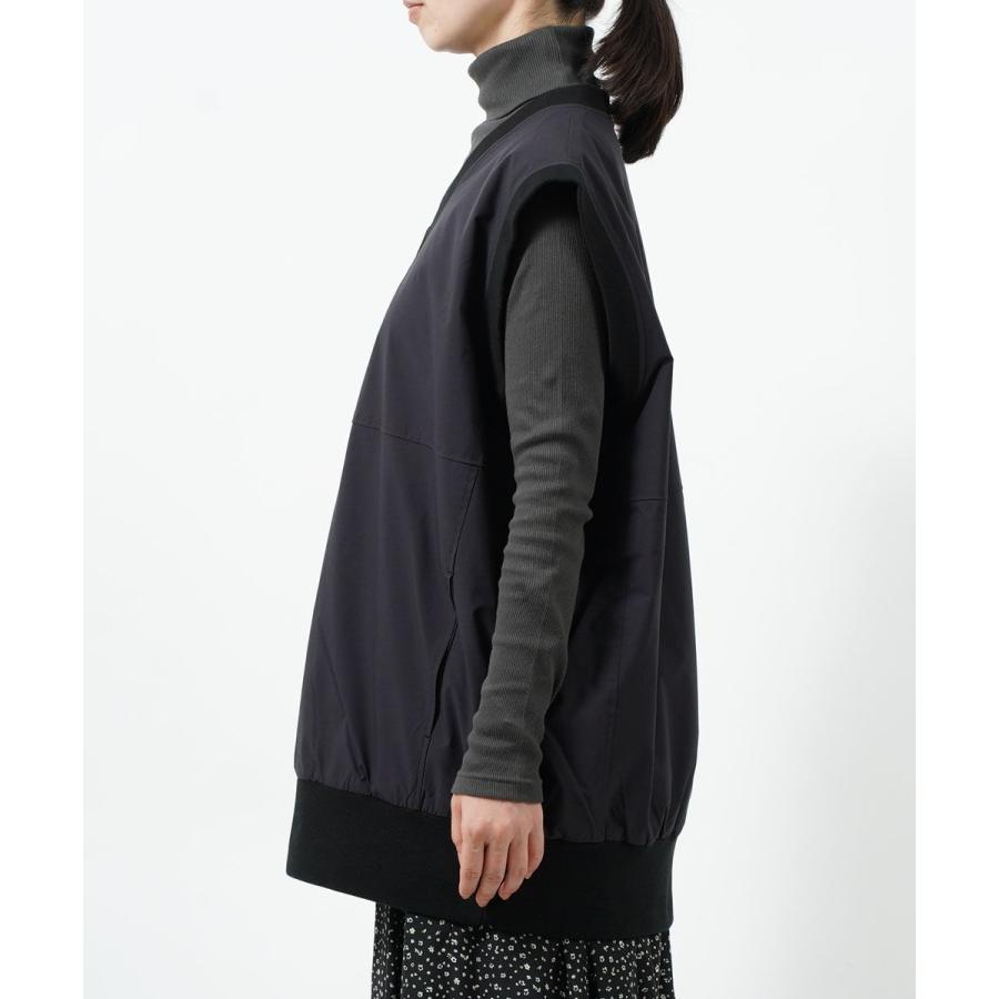 【美品】  Shinzone / シンゾーン | 2023AW | PADDED VEST / ワイド ベストプルオーバー | F0 | ブラック | レディース THE SHINZONE（ザ シンゾーン） ザ シンゾーン ベスト PADDED VEST THE