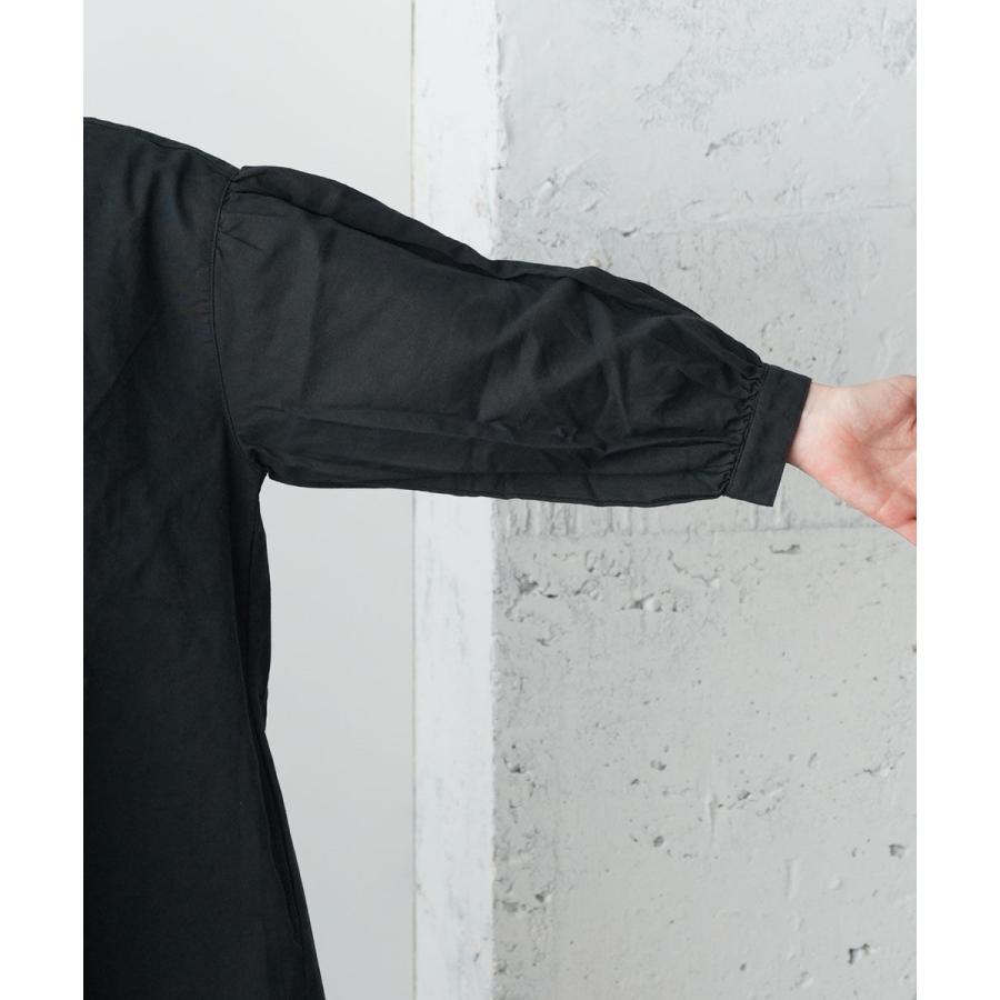 ヘブンリー コットンリネン ピンタック オープンワンピース