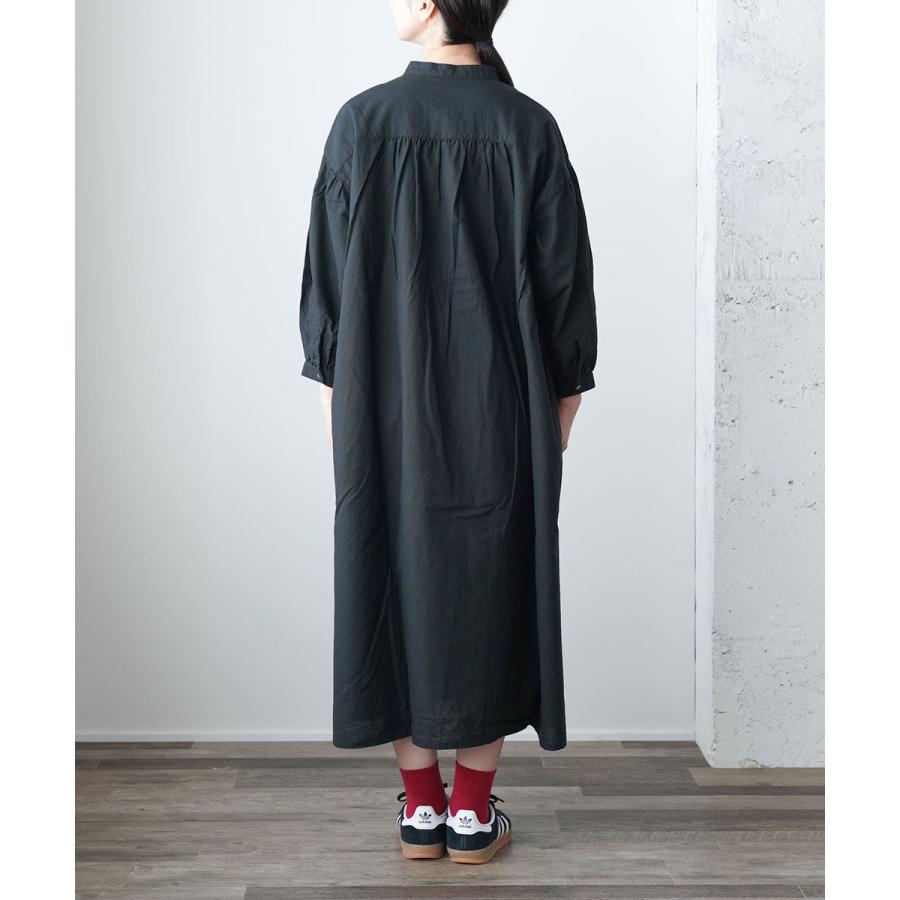 日本最級 ヘブンリー コットンリネン オープンワンピース ピンタック ワンピース