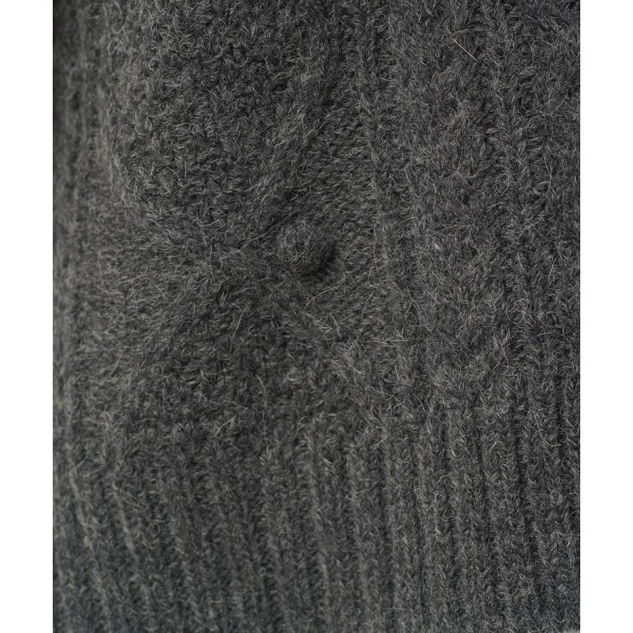 ヘブンリー アルパカミックスニットアランベスト HEAVENLY レディース