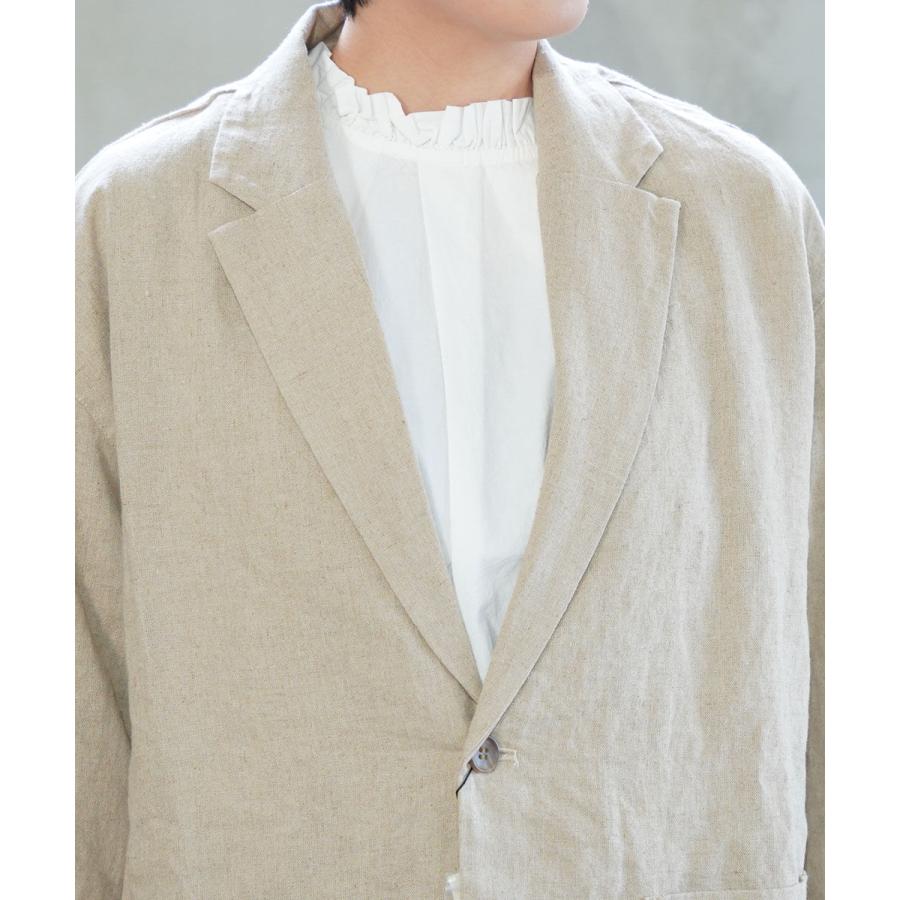 ヘブンリー リネンレーヨンテーラードジャケット HEAVENLY レディース