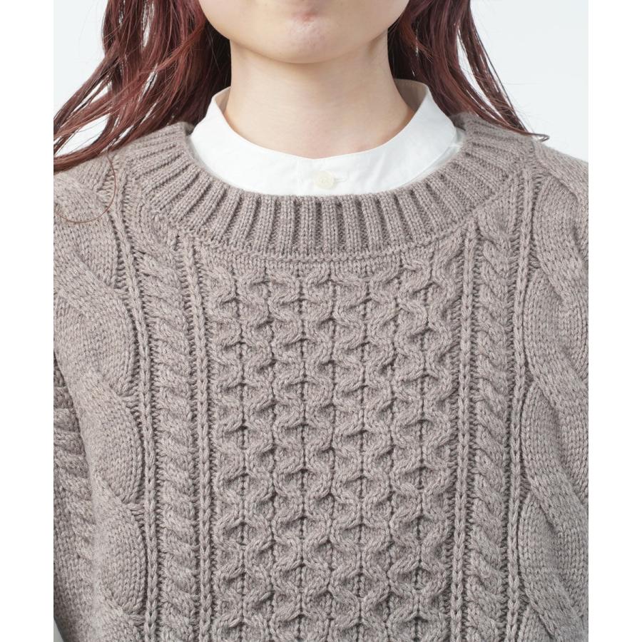 ヘブンリー ウールミックスニットアランベスト HEAVENLY 2025秋冬新作