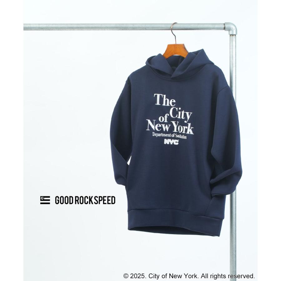 グッドロックスピード ロゴ刺繍フーディ NYC GOOD ROCK SPEED 25NYC204W 国内正規品 2025秋冬新作 送料無料 グッドロックスピード ロゴ刺繍フーディ NYC GOOD ROCK SPEED 2025秋冬