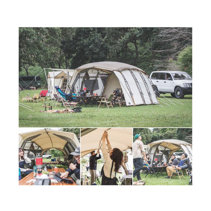 オガワ テント 5人用 全天候型 アポロンT/C トンネルテント リビング