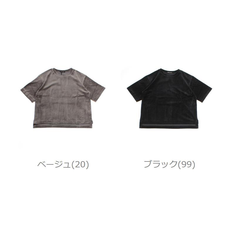mizuiro ind ベロアシャツ mizuiroind ミズイロインド ベロアTシャツ ベロアカットソー