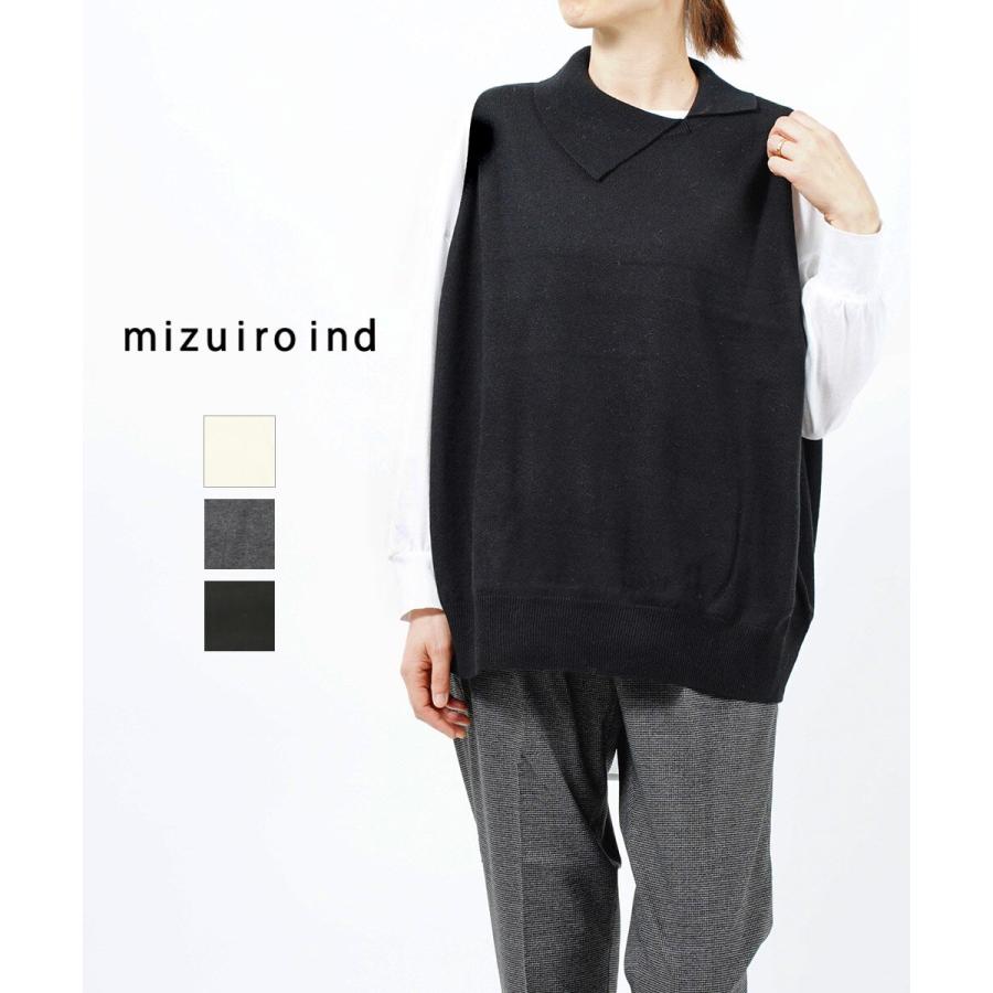mizuiro ind グレー ベスト Fサイズ mizuiro ind（ミズイロインド）ベスト/ノースリーブ グレー サイズ:-(M