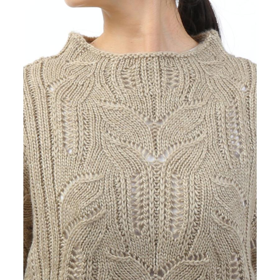 ミズイロインド シアーケーブルパターンベスト mizuiro ind 3-220119 国内正規品 2025秋冬新作 送料無料 ミズイロインド シアーケーブルパターンベスト mizuiro ind 2025秋冬