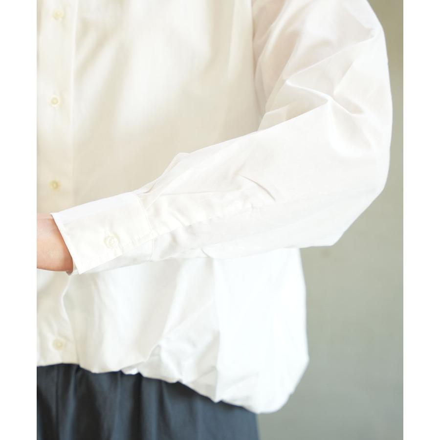 美品✨ミズイロインド　25年モデル バルーンシャツ ゆったり ブルー 完売品 mizuiro ind(ミズイロインド) ballon shirt バルーンシャツ トップス