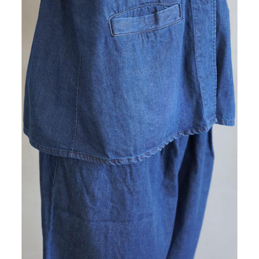 ミズイロインド デニムベスト mizuiro ind 2025秋冬新作 レディース