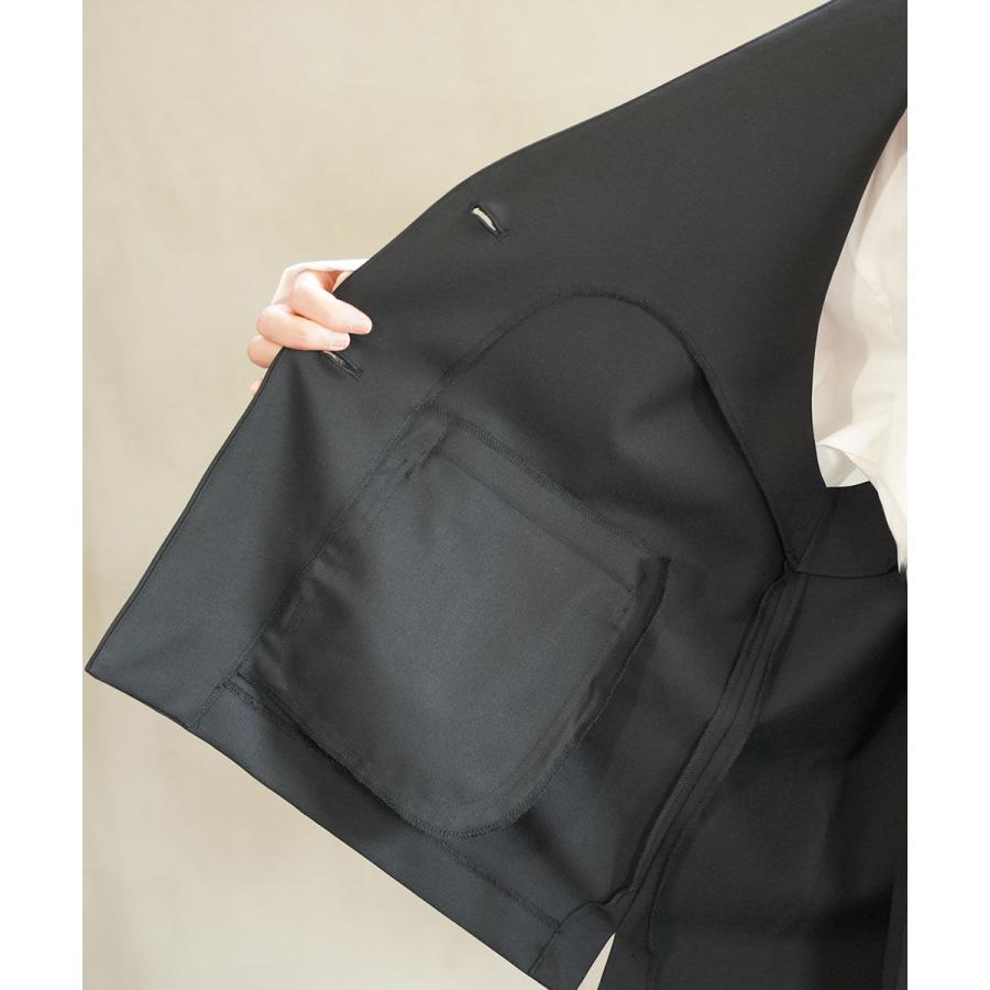 ミズイロインド ディープVネックワイドベスト mizuiro ind 2025秋冬