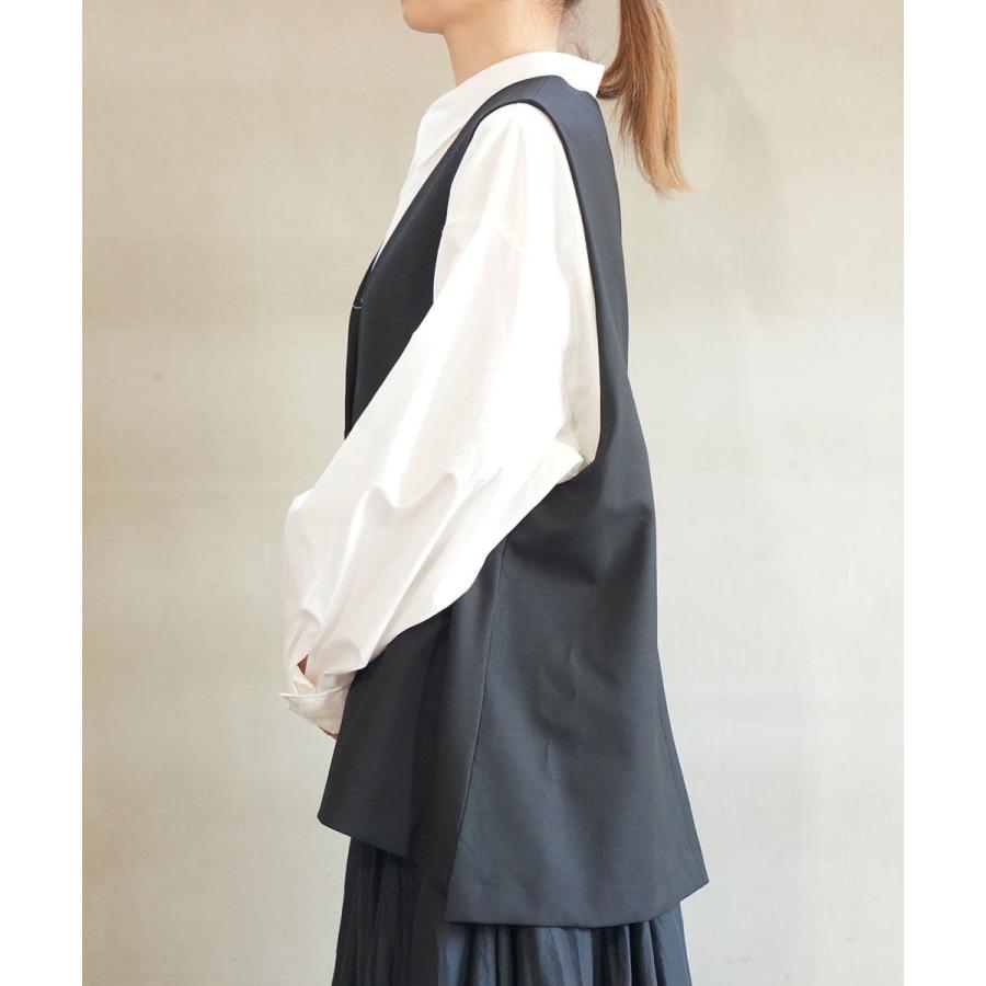 ミズイロインド ディープVネックワイドベスト mizuiro ind 2025秋冬