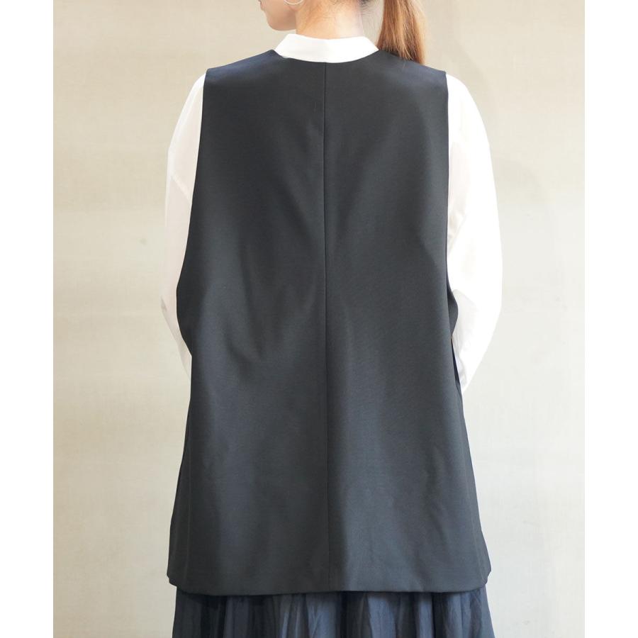 ミズイロインド ディープVネックワイドベスト mizuiro ind 2025秋冬