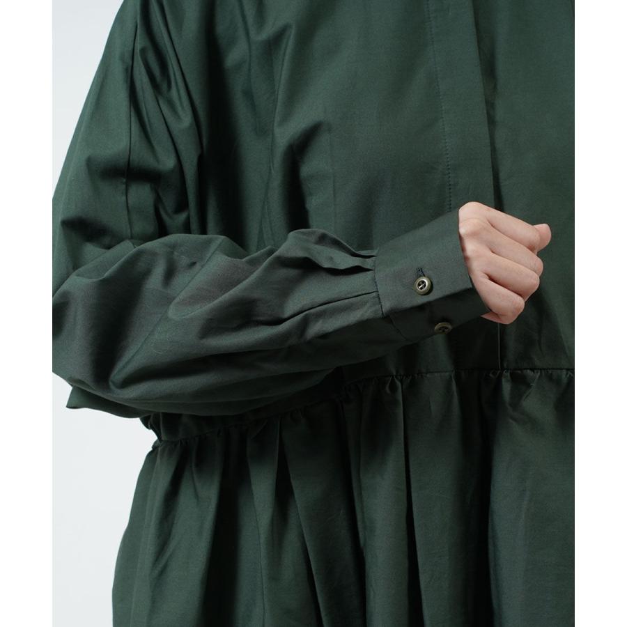 mizuiroind（ミズイロインド） ワンピース フロントフライ ギャザー