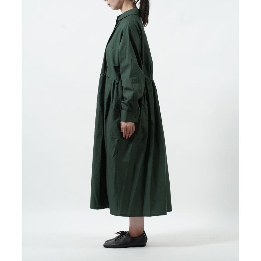 ミズイロインド mizuiro ind ワンピース mizuiro ind（ミズイロインド） ピグメントダイ ギャザー