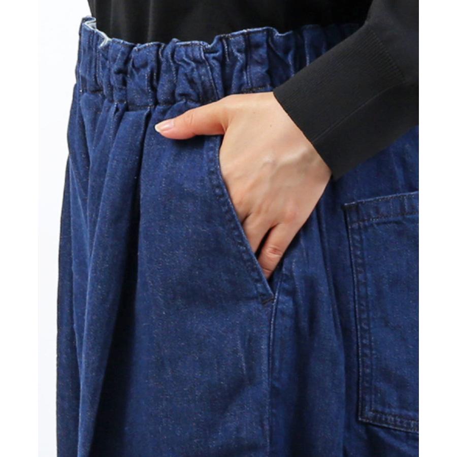 ミズイロインド デニムタックワイドパンツ mizuiro ind 2025秋冬新作
