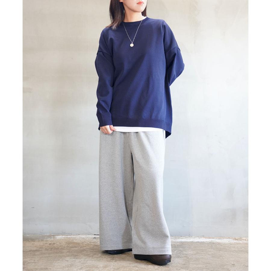 ミズイロインド スウェット ワイド イージーパンツ mizuiro ind 3-260073 国内正規品 2025秋冬新作 送料無料 ミズイロインド スウェット ワイド イージーパンツ mizuiro ind 2025