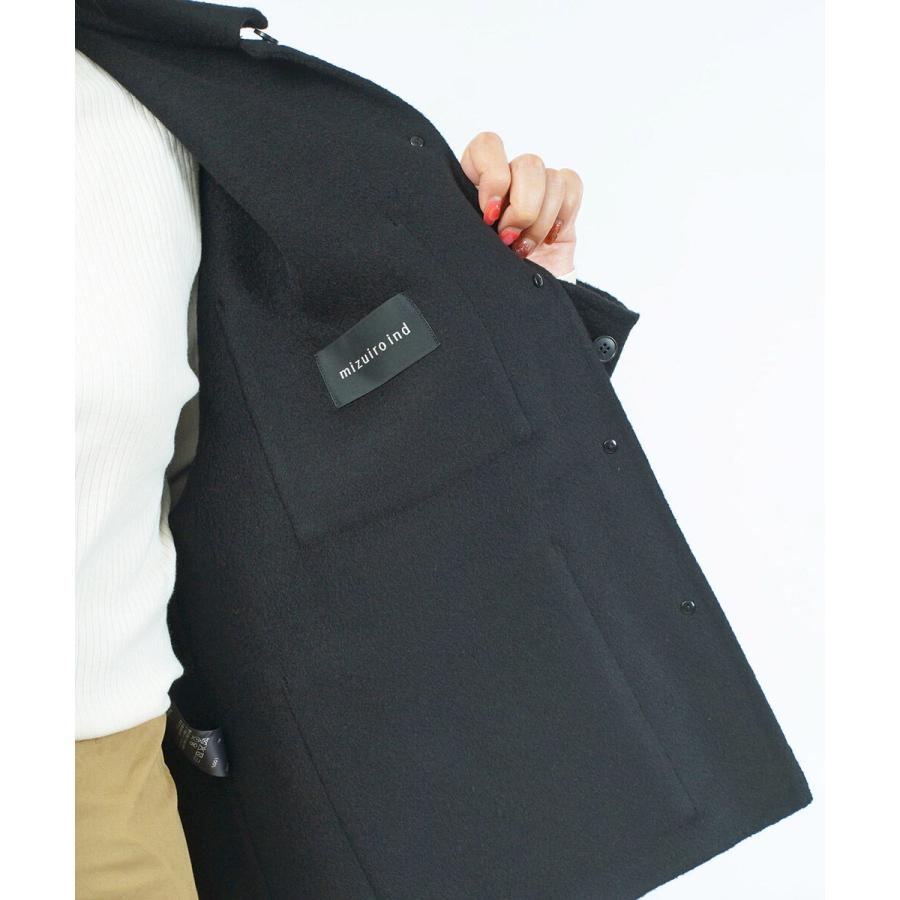 25A/W mizuiro ind ウールユーティリティジャケット。ネイビー 楽天市場】ミズイロインド mizuiro ind ウールユーティリティ