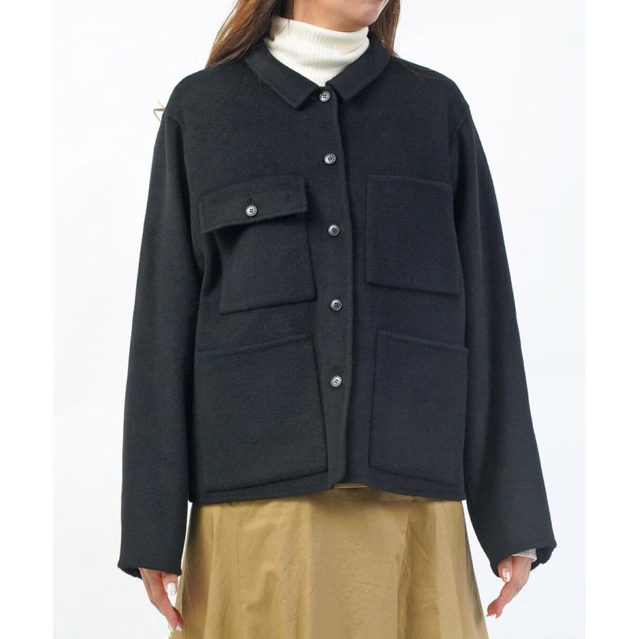25A/W mizuiro ind ウールユーティリティジャケット。ネイビー 楽天市場】ミズイロインド mizuiro ind ウールユーティリティ