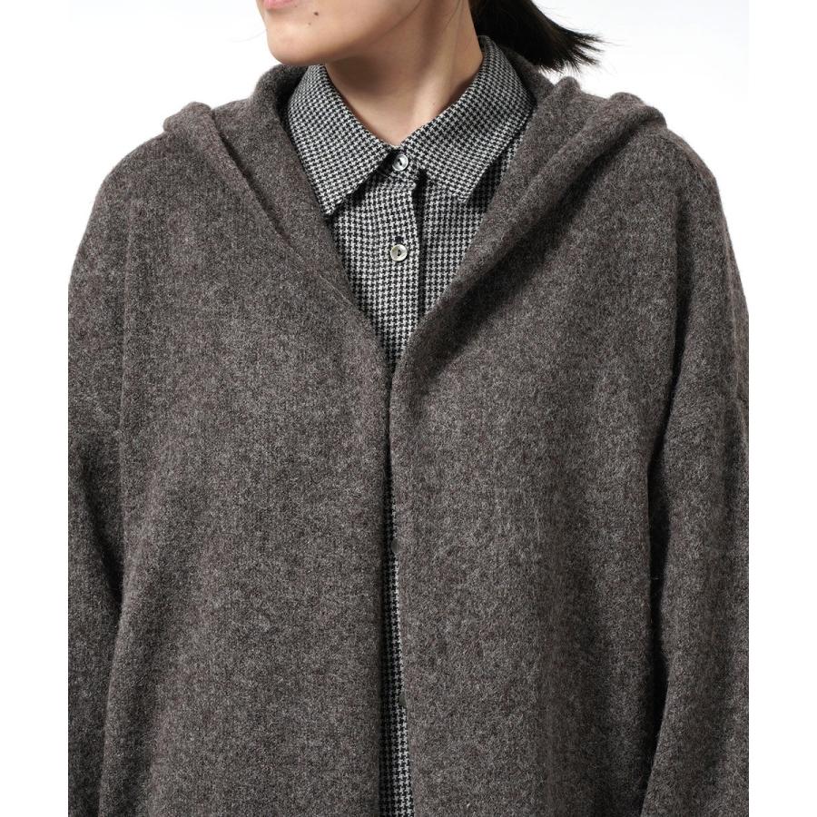 【値下】Midi Umi ミディウミ　美品　ロングコート　ボア　インナー付　黒 MIDIUMI（ミディウミ） コート ワンピース / レディース シャツ ウール