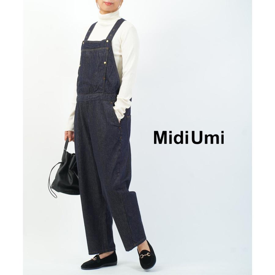 ミディウミ デニムオーバーオール Midi-Umi レディース 国内正規品