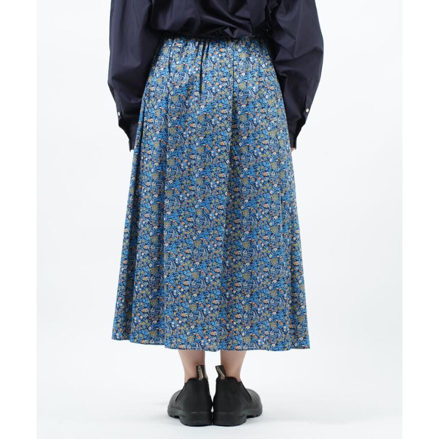 MidiUmi ミディウミ タックギャザースカート 小花柄スカート フレア  