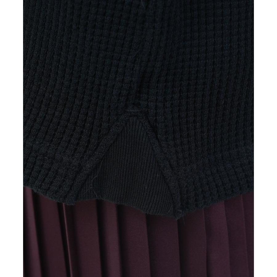 クリップタブ ワッフルモックネックプルオーバー clip.tab 2025秋冬