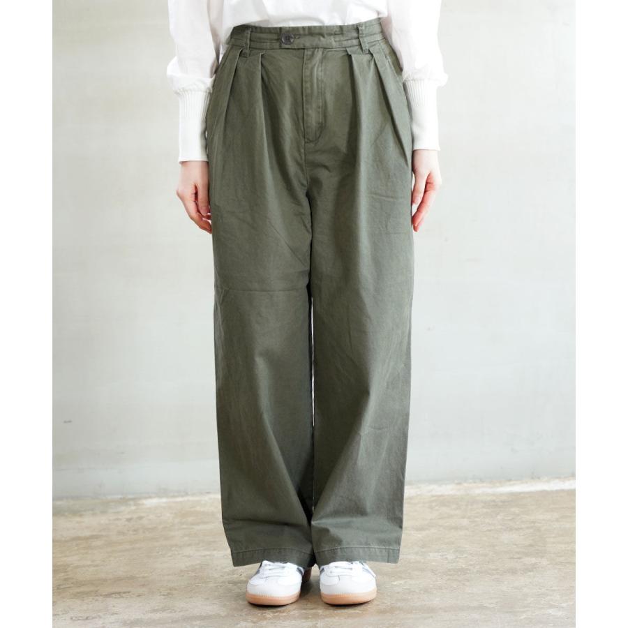 【新品】 CHIGNON シニヨン テンセル カーゴ パンツ グリーン シニヨン ウォッシュドチノパンツ CHIGNON 2026春夏新作 レディース