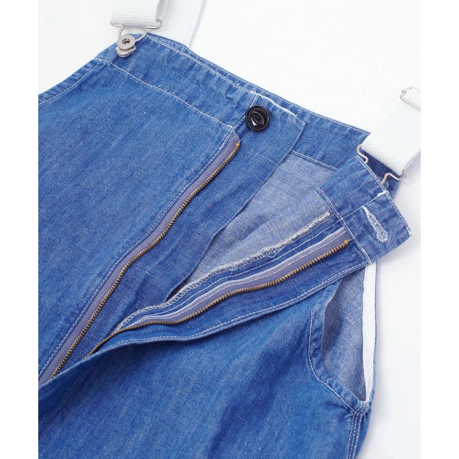 極美品　Clip.tab クリップタブ　綿麻デニムサロペット クリップタブ 綿麻デニム ジャンスカ clip.tab 2026春夏新作