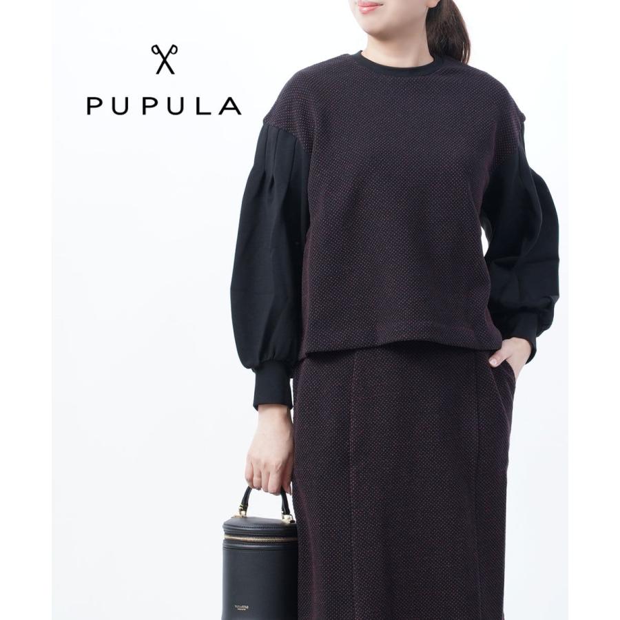 PUPULA（ププラ） ショート丈プルオーバー ドッキングトップス レディース 国内正規品 爆買 : etre!par bleu comme ...