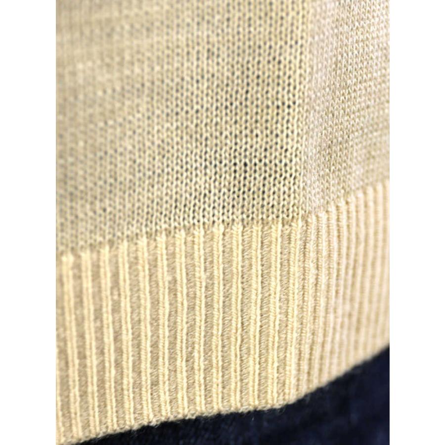 EMUE(エミュー)ウール混アクリル チェック切替 プルオーバー・3310011