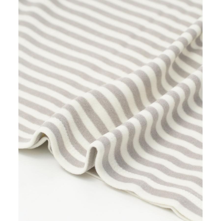 PUPULA（ププラ） MIPストレッチスウェード ボーダー ボートネック