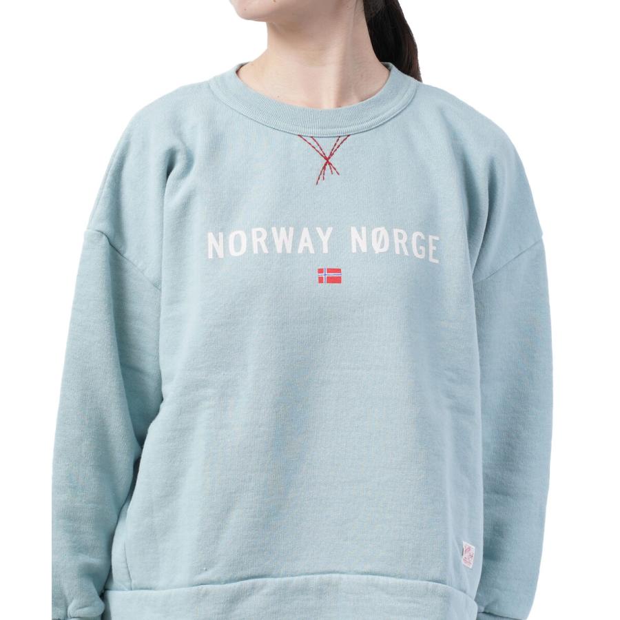 快晴堂 カイセイドウ 裏起毛 ロゴトレーナー D柄 ノルウェーの妖精