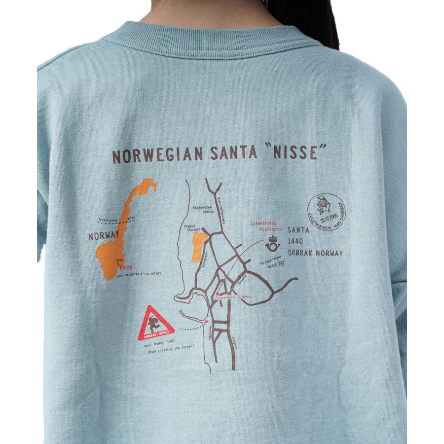 【快晴堂】ノルウェーの妖精サンタニッセ　ゆったり　トレーナー　3＋　16500円 快晴堂 カイセイドウ 裏起毛 ロゴトレーナー D柄 ノルウェーの妖精